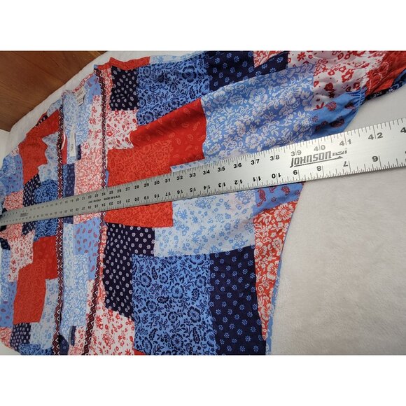 Ariat Womens Multicolor Patchwork Kimono Cover-Up One Size Lightweight New - Picture 8 of 10